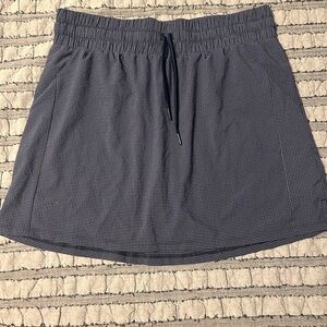 adidas navy and gray Checkered Skort